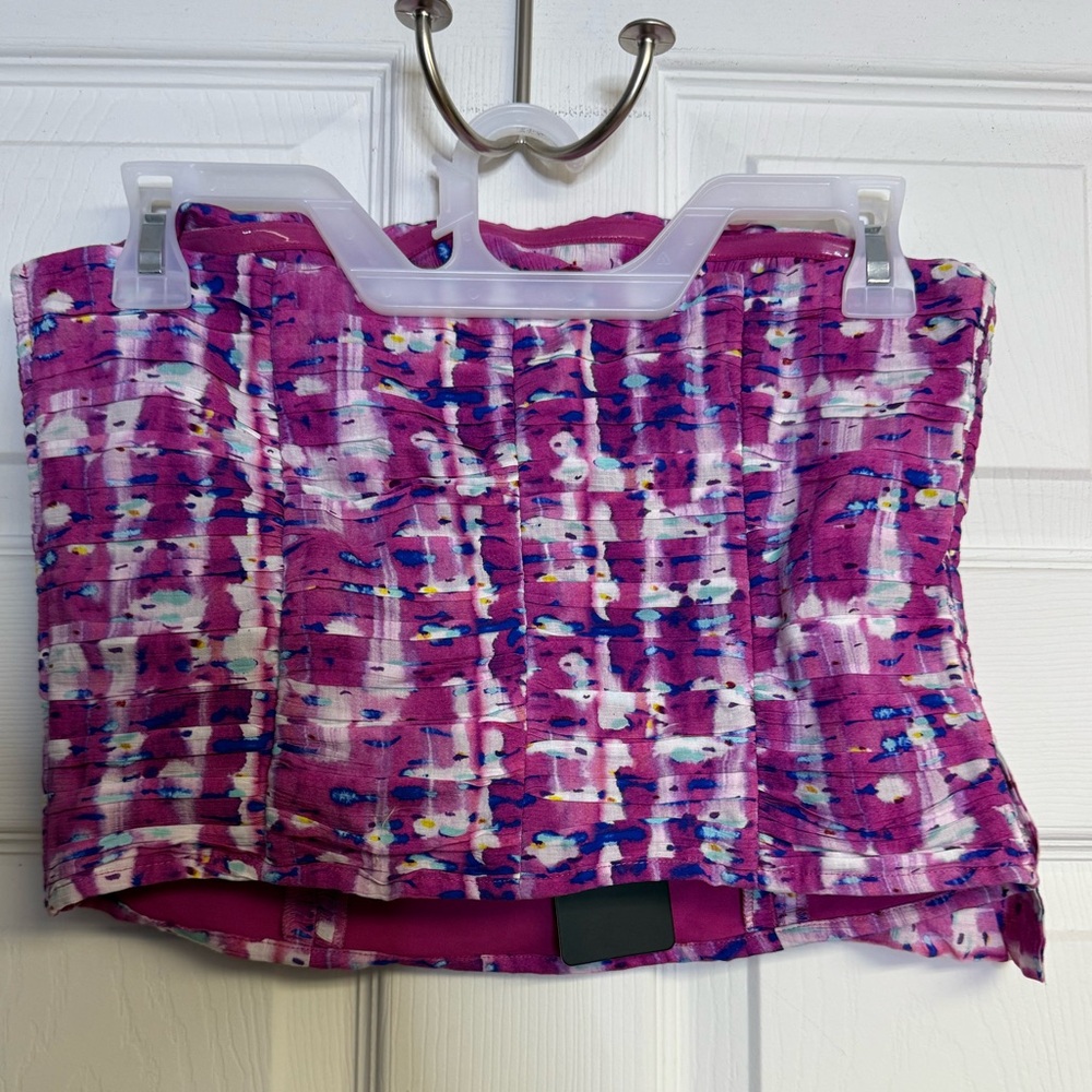 French Connection Aria Faris Ruffle Trim Top New With Tags Size US 6 Pink Small - Picture 4 of 12
